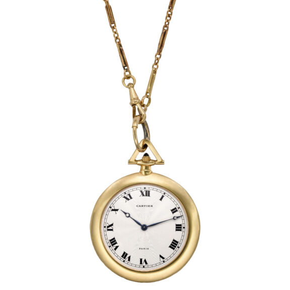 Elegant French 18 carat yellow gold keyless dress watch Circa 1980 Elegant French 18 carat yellow gold keyless dress watch Circa 1980