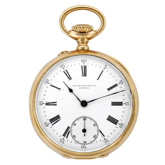 Swiss 18 carat gold and enamel open faced pocket watch Circa 1890 Swiss 18 carat gold and enamel open faced pocket watch Circa 1890