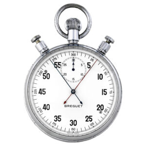 French chromed split seconds chronograph Circa 1940