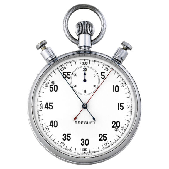 French chromed split seconds chronograph Circa 1940