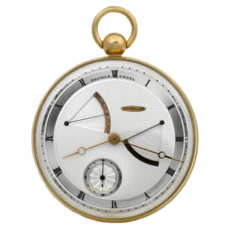 Exceptionally German gold one minute tourbillon Circa 1983