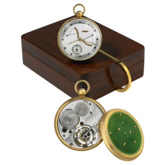Exceptionally German gold one-minute tourbillon Circa 1983