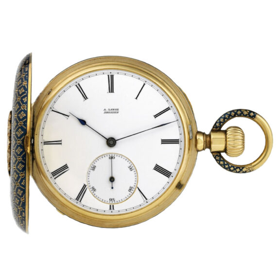 German gold and niello keyless pocket watch Circa 1880 German gold and niello keyless pocket watch Circa 1880