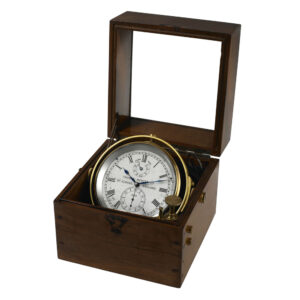 English brass marine chronometer with power reserve Circa 1950