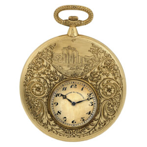 Swiss gold pocket watch with adjusted movement Circa 1910