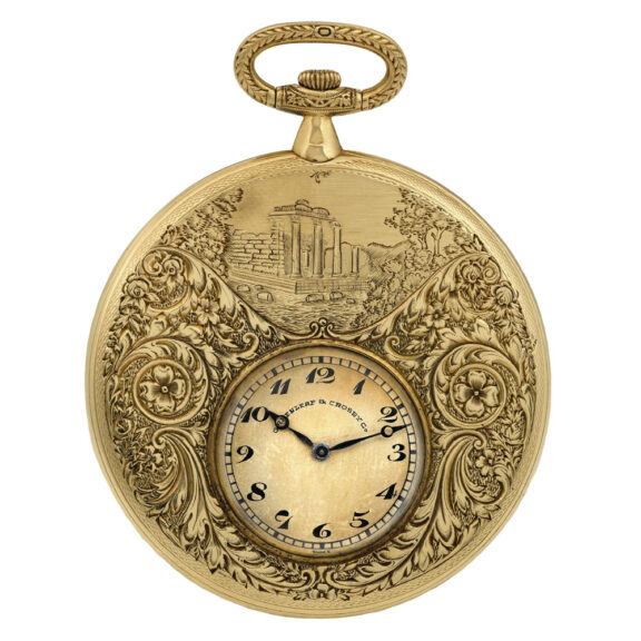 Swiss gold pocket watch with adjusted movement Circa 1910