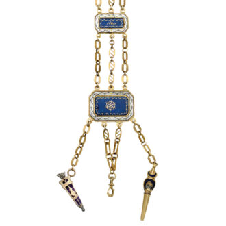 Swiss gold, enamel and pearl-set pocket watch Circa 1795