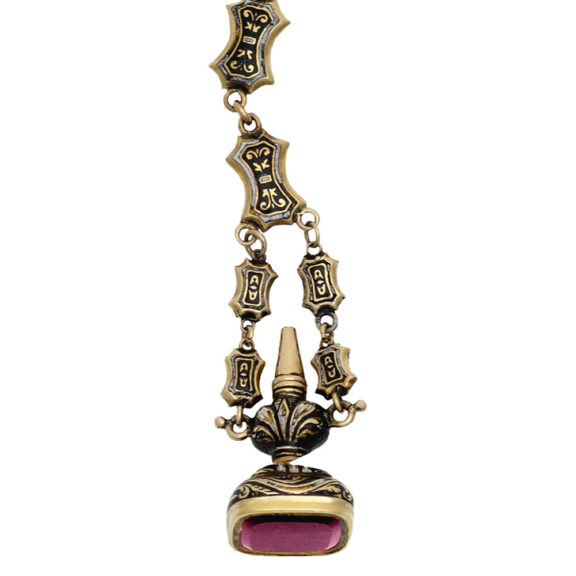 Swiss gold and enamel cabriolet pendant watch Circa 1835 Swiss gold and enamel cabriolet pendant watch Circa 1835