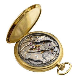 Swiss 18K yellow gold minute repeating dress watch Circa 1921