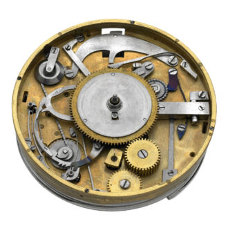 English silver marine deck watch with warning alarm Circa 1822