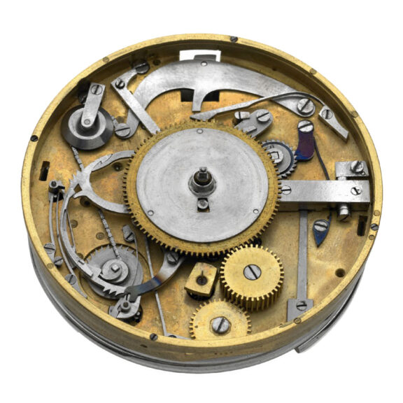 English silver marine deck watch with warning alarm Circa 1822 English silver marine deck watch with warning alarm Circa 1822
