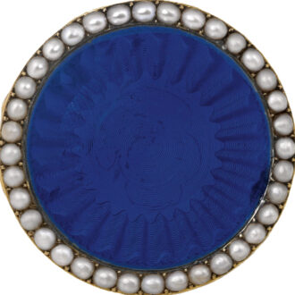 French gold, enamel and pearl-set quarter repeater Circa 1815
