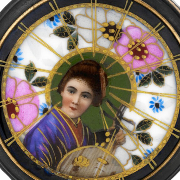 Swiss gun-metal watch with calender and moon phases Circa 1900 Swiss gun-metal watch with calender and moon phases Circa 1900