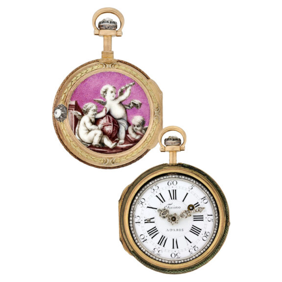 French 20K gold quarter repeating à toc pocket watch Circa 1770