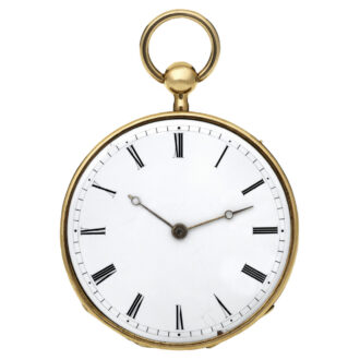 French gold repeater with ruby cylinder escapement Circa 1825