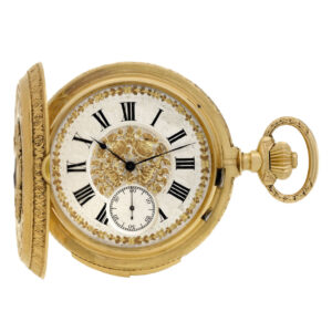 Swiss 18 carat gold and enamel Louis XVI pocket watch Circa 1780