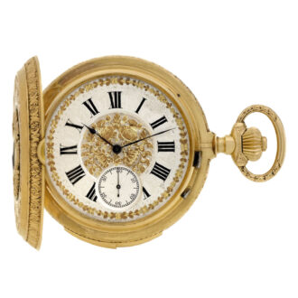 Swiss 18 carat gold and enamel Louis XVI pocket watch Circa 1780