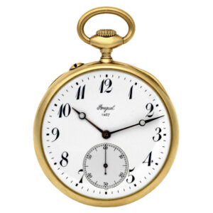 French 18 Carat yellow gold keyless dress watch Circa 1910