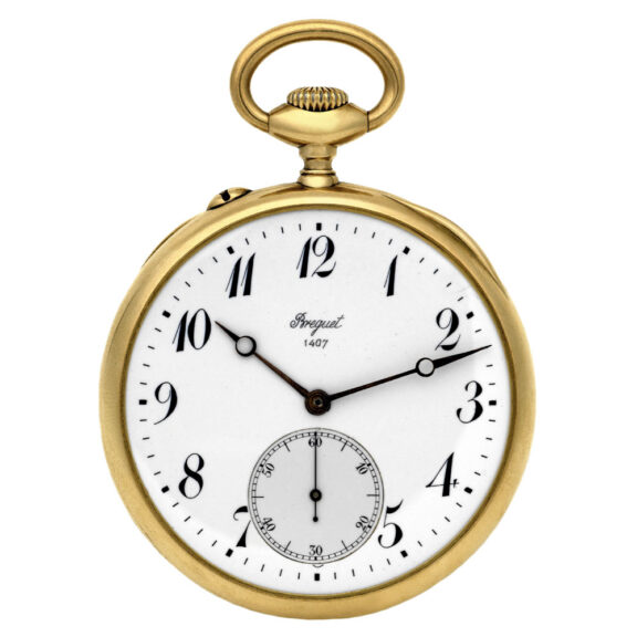 French 18 Carat yellow gold keyless dress watch Circa 1910