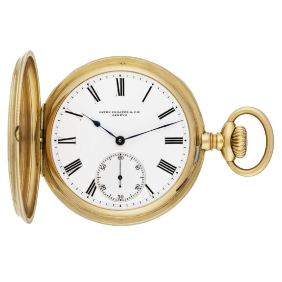 Fine Swiss gold hunting cased lever pocket watch Circa 1905
