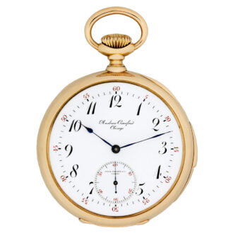 Swiss 18k gold minute repeating pocket watch Circa 1885