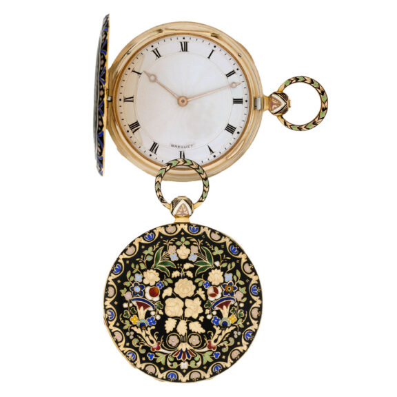 Decorative French gold and champlevé enamel pocket watch Circa 1830 Decorative French gold and champlevé enamel pocket watch Circa 1830