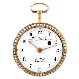 Swiss 18 carat gold open faced verge pocket watch Circa 1800