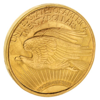 Swiss 18 carat gold US twenty dollar coin watch Circa 1970