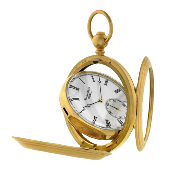 Swiss gold limited edition cabriolet pocket watch Circa 1987 Swiss gold limited edition cabriolet pocket watch Circa 1987