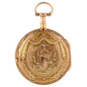 Belgium varicoloured gold quarter repeating pocket watch Circa 1770