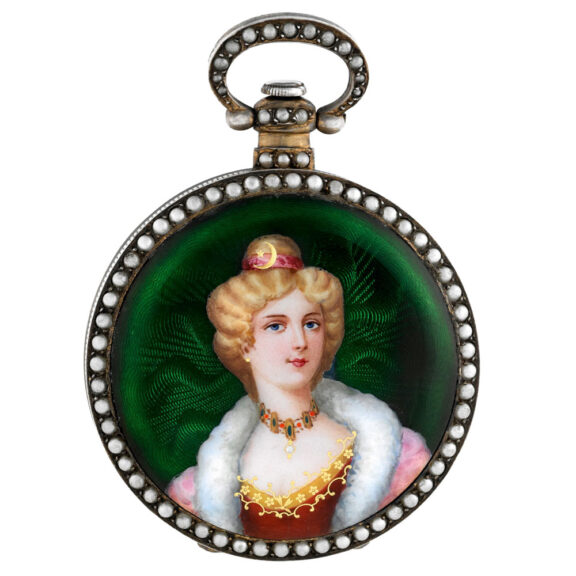 Swiss silver portrait watch for the Chinese market Circa 1875