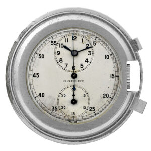 Unusual Swiss nickel-chrome chronograph dress watch Circa 1930