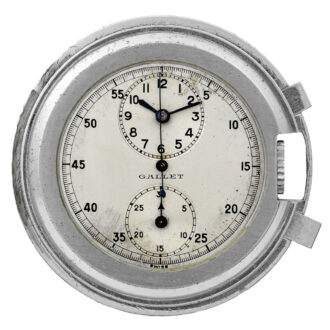 Unusual Swiss nickel-chrome chronograph dress watch Circa 1930