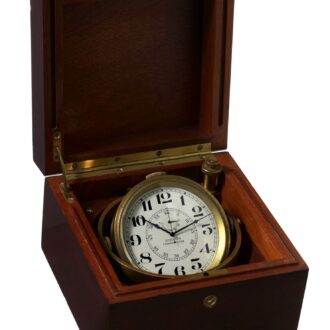 Swiss brass marine watch with 36-hour power reserve Circa 1945