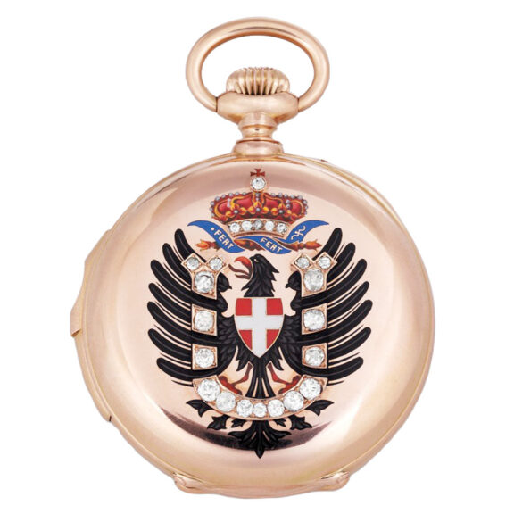 Swiss gold presentation watch with six complications Circa 1890