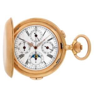 Swiss rose gold quarter repeating pocket watch Circa 1900