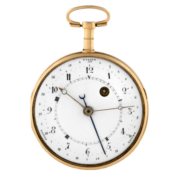 Rare Swiss gold watch with Revolutionary calendar Circa 1795