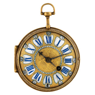 Very fine French gold verge oignon pocket watch Circa 1705