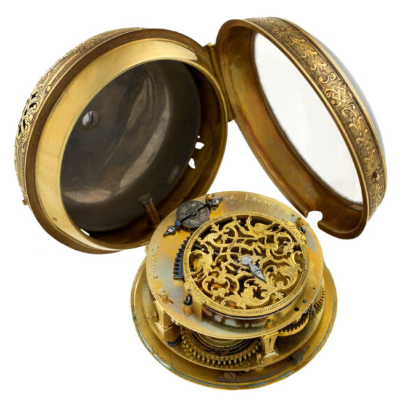Very fine French gold verge oignon pocket watch Circa 1705 Very fine French gold verge oignon pocket watch Circa 1705