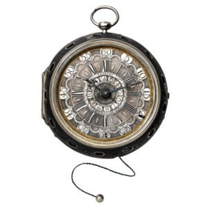 German silver quarter repeating repoussé coach watch Circa 1720