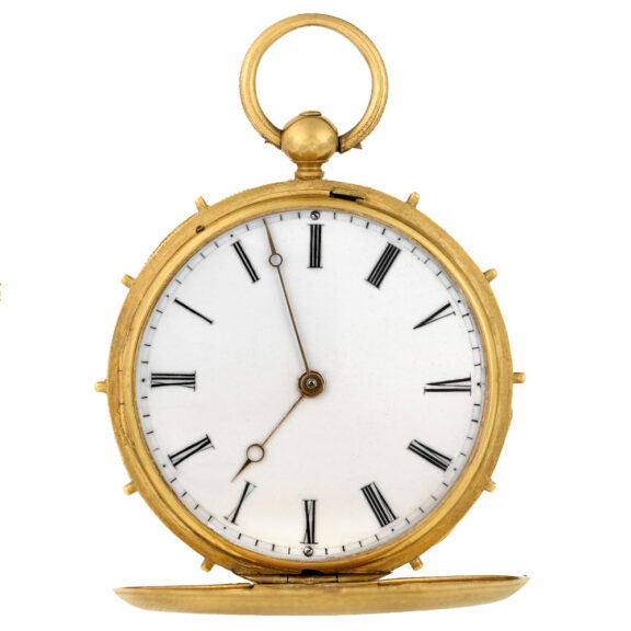 Slim Swiss 18K gold montre à tact pocket watch Circa 1850 Slim Swiss 18K gold montre à tact pocket watch Circa 1850