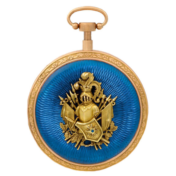Unique Russian gold and enamel repeating pocket watch Circa 1860
