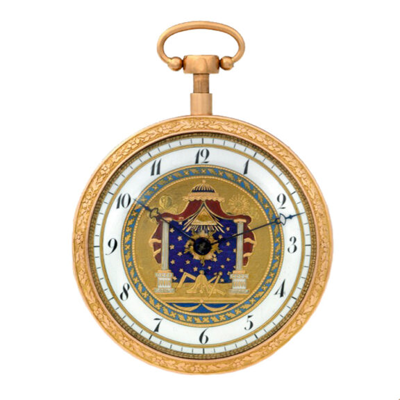 Unique Russian gold and enamel repeating pocket watch Circa 1860 Unique Russian gold and enamel repeating pocket watch Circa 1860