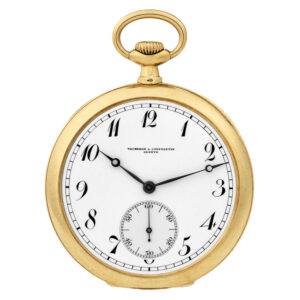 Swiss 18K yellow gold lever chronometer dress watch Circa 1920