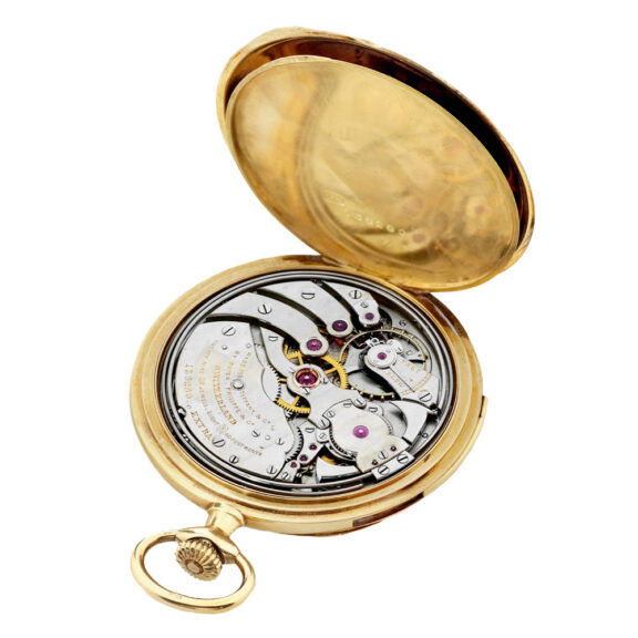 Swiss 18K yellow gold minute repeating dress watch Circa 1911
