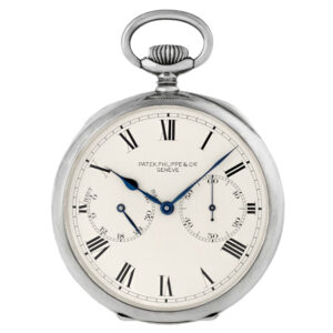 Unique Swiss silver lever chronometer navigation watch Circa 1943