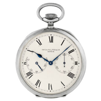 Unique Swiss silver lever chronometer navigation watch Circa 1943