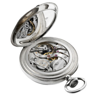 Unique Swiss silver lever chronometer navigation watch Circa 1943