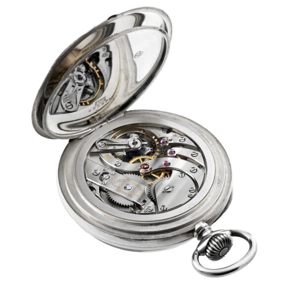Unique Swiss silver lever chronometer navigation watch Circa 1943 Unique Swiss silver lever chronometer navigation watch Circa 1943