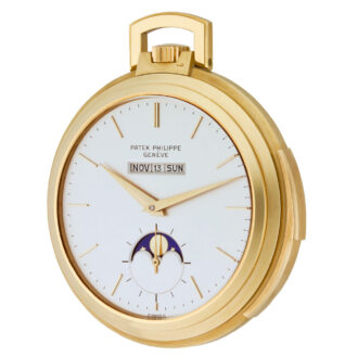 Elegant Swiss 18K gold minute repeating dress watch Circa 1973